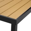  Tuintafel Voor 8 Personen, Eettafel, Aluminium Tafel, Tuinmeubelen, Loungemeubelen, Onderhoudsvriendelijk Kunststof, Naturel En Zwart, 190 X 90 X 74 Cm 9