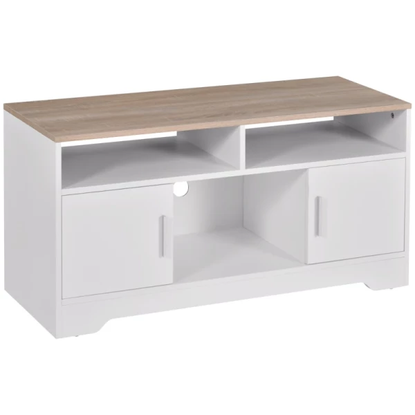 TV-meubel Modern Design; 3 Planken En 2 Kasten 105 Cm X 40 Cm X 52 Cm Naturel 1