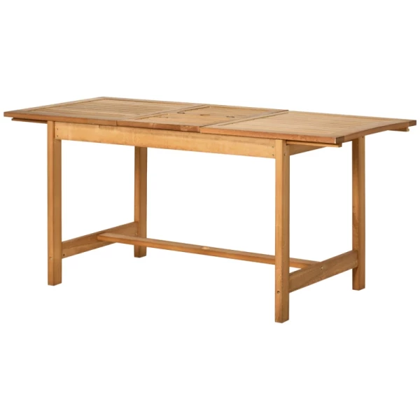  Uitschuifbare Tuintafel Eettafel Tuinmeubel Dennenhout Weerbestendig Bruin 160/120 X 70 X 72 Cm 10