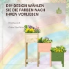  Verhoogd Bed 3-laags Houten Plantenbak Voor Tuin Balkon Naturel 125 X 45 X 108 Cm 6