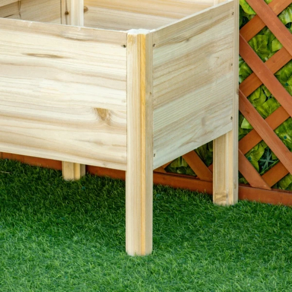  Verhoogd Bed 3-laags Houten Plantenbak Voor Tuin Balkon Naturel 125 X 45 X 108 Cm 9