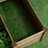  Verhoogd Bed 4 Plantenbakken Op 3 Niveaus Weerbestendig Massief Hout 122cm X 122cm X 51cm Naturel 4