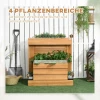  Verhoogd Bed Met 4 Plantenbakken, Zelfbewateringssysteem, Fleecevoering, Weerbestendig, 79,5 Cm X 49,5 Cm X 80 Cm 4