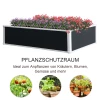  Verhoogd Bed, Plantenbak, Met Drainagefunctie, Bescherming Tegen Ongedierte, Kunststof, Grijs, 120 X 90 X 30 Cm 5