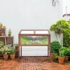  Verhoogd Bed Van Hout, Koude Frame, Kweektafel, Kruidenbed, Plantenbak Voor De Tuin, Balkon En Terras, Bruin Dennenhout, Printplaat, 90 X 50 X 93 Cm 10