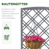  Verhoogde Plantenbak Bloemenstandaard Trellis Trellis Rozenboog Tuin Hout Grijs 60 X 30 X 122,5 Cm 5