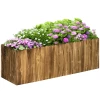  Verhoogde Plantenbak Kruidenbed Groente Bloembed Bloembak Dennenhout 120 X 40 X 40 Cm 1