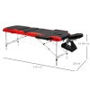  Verstelbare Massagetafel Aluminium Kunststof 215 Cm X 60 Cm X 84 Cm 3