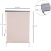 ® Verticale Luifel Aluminium Balkonluifel Met Handslinger UV50+ Creme Wit 140 X 250 Cm 3