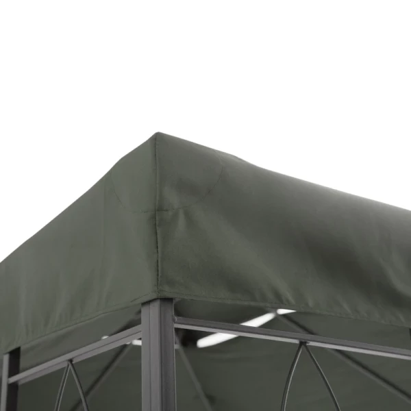  Vervangend Dak Paviljoendak Voor Metalen Paviljoen Tuinpaviljoen Partytent Tuintent Polyester 3x4m Donkergrijs 7