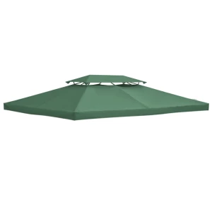 Vervangend Dak Paviljoendak Voor Metalen Paviljoen Tuinpaviljoen Partytent Tuintent Polyester 3x4m Groen 1