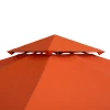  Vervangend Dak Tuinpaviljoen Dak Voor Metalen Tuinpaviljoen Tuinpaviljoen Partytent Tuintent Polyester 3x3m Roest Rood 8