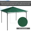  Vervangende Gazebo Luifel 8 Waterafvoergaten Eenvoudige Montage Polyester Groen 2.98m X 2.95m 4