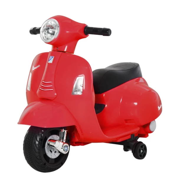  VESPA Elektrische Motorfiets Kindermotor Elektrisch Voertuig 18-36 Maanden 3 Km/h LED-licht Geluid PP Kunststof Metaal Rood 66,5 X 38 X 52 Cm 11