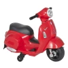  VESPA Elektrische Motorfiets Kindermotor Elektrisch Voertuig 18-36 Maanden 3 Km/h LED-licht Geluid PP Kunststof Metaal Rood 66,5 X 38 X 52 Cm 1