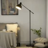  Vloerlamp In Industrieel Design, In Hoogte Verstelbaar, Vloerschakelaar; 30m X 30cm X 131cm Zwart 2