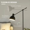  Vloerlamp In Industrieel Design, In Hoogte Verstelbaar, Vloerschakelaar; 30m X 30cm X 131cm Zwart 4