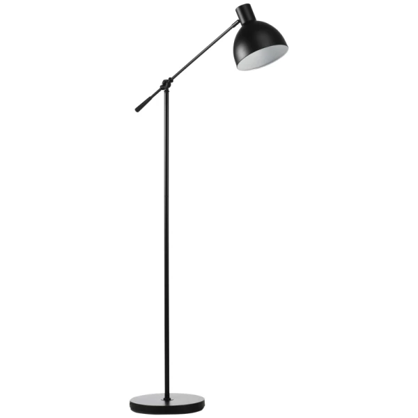 Vloerlamp In Industrieel Design, In Hoogte Verstelbaar, Vloerschakelaar; 30m X 30cm X 131cm Zwart 1