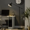  Vloerlamp In Industrieel Design, In Hoogte Verstelbaar, Vloerschakelaar; 30m X 30cm X 131cm Zwart 10