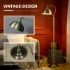  Vloerlamp In Vintage Design, Verstelbare Hoek, Messing Look, 42 ​​​​cm X 25,5 Cm X 152 Cm, Brons 5