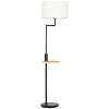  Vloerlamp Incl. Plank, Vloerlamp, Kettingtakel, E 27, 40 W, Bamboe, Naturel + Zwart 1