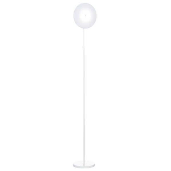 Vloerlamp Met LED 90 Graden Verstelbaar Afneembare Lichtmast Lamp Metaal Acryl Wit Ø28 X 171,5 Cm 1