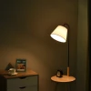  Vloerlamp Voor Woonkamer, Vloerlamp, Vloerlamp, Booglamp Met Houten Tafel, Scandinavische Stijl, Staal, Wit, 42 X 42 X 144 Cm 8