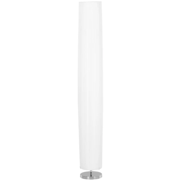 Vloerlamp Woonkamer Slaapkamer Vloerlamp Vloerlamp Roestvrij Staal Vloerlamp Textiel Lampenkap 40 W Rond Wit + Zilver Ø 20 X 160 Cm 1