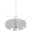 Vloerlamp Woonkamer Slaapkamer Vloerlamp Vloerlamp Roestvrij Staal Vloerlamp Textiel Lampenkap 40 W Rond Wit + Zilver Ø 20 X 160 Cm 9
