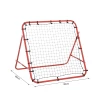  Voetbal Rebounder Kickback Doel Rebound Muur Net Voor Honkbal Voetbal Voetbal Doel Voor Training Verstelbare Hoek Metalen Buis PE Stof 96 X 80 X 96 Cm Rood + Zwart 3