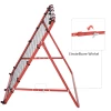  Voetbal Rebounder Kickback Doel Rebound Muur Net Voor Honkbal Voetbal Voetbal Doel Voor Training Verstelbare Hoek Metalen Buis PE Stof 96 X 80 X 96 Cm Rood + Zwart 8