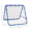  Voetbal Rebounder Kickback Goal Rebound Wandnet Rebound Aan Beide Zijden In 5 Stappen Verstelbaar Staal Blauw 100 X 95 X 90 Cm 3