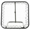  Voetbal Rebounder Opvouwbaar Kickback Doel Rebound Muurnet Voor Honkbal Basketbal Verstelbaar In 5 Stappen Metaal Zwart 78 X 84 X 65-78 Cm 10