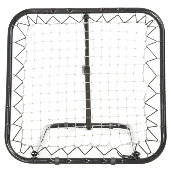  Voetbal Rebounder Opvouwbaar Kickback Doel Rebound Muurnet Voor Honkbal Basketbal Verstelbaar In 5 Stappen Metaal Zwart 78 X 84 X 65-78 Cm 10