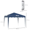  Vouwpaviljoen Tuinpaviljoen 3 X 3 M Tuinpaviljoen Opvouwbare Partytent In Hoogte Verstelbare Tuintent Met Transporttas UV-bescherming Staal Oxford Blauw 3