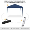  Vouwpaviljoen Tuinpaviljoen 3 X 3 M Tuinpaviljoen Opvouwbare Partytent In Hoogte Verstelbare Tuintent Met Transporttas UV-bescherming Staal Oxford Blauw 5