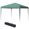  Vouwtent 2,95 X 2,95 M Pop-up Vouwtent Tuinpaviljoen Opvouwbare Partytent Tuintent UV-bescherming Staal + Oxford Groen 11