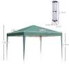  Vouwtent 2,95 X 2,95 M Pop-up Vouwtent Tuinpaviljoen Opvouwbare Partytent Tuintent UV-bescherming Staal + Oxford Groen 3