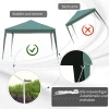  Vouwtent 2,95 X 2,95 M Pop-up Vouwtent Tuinpaviljoen Opvouwbare Partytent Tuintent UV-bescherming Staal + Oxford Groen 6