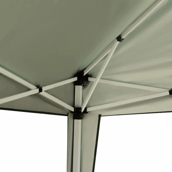  Vouwtent 2,95 X 2,95 M Pop-up Vouwtent Tuinpaviljoen Opvouwbare Partytent Tuintent UV-bescherming Staal + Oxford Groen 8