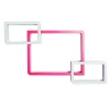 ® Wandplank Hangplank Met 3 Vakken MDF Roze + Wit 6