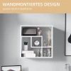  Wandplank, Zwevende Plank, Boekenkast, 60 X 25 X 60 Cm, Wit 4