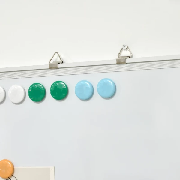  Whiteboard Magneetbord, Gemakkelijk Afveegbaar, Met 4 Stiften, 10 Magneten, 1 Gum, 60 X 1,8 X 45cm 9