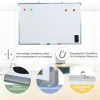  Whiteboard Magneetbord Wandbord Magnetisch Whiteboard Met Aluminium Frame Incl. Bordmarker Bordgum En Kleefmagneten 90x60cm 6