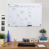  Whiteboard Whiteboardkalender Voor Het Organiseren Van Vakantieplannen En Maandplanning Incl. 1 Pennenhouder, 4 Stiften & Gum 90 X 60 Cm 2