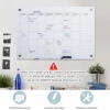  Whiteboard Whiteboardkalender Voor Het Organiseren Van Vakantieplannen En Maandplanning Incl. 1 Pennenhouder, 4 Stiften & Gum 90 X 60 Cm 6