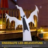  Witte Halloween Decoratie Zelfopblazende Haunted Ghost Ghost LED-verlichting 4