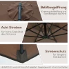  Zwenkparasol Weerbestendig 3m X 3m X 2,5m Staal Polyester Koffie 5