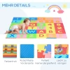 60-delige Kinderpuzzelmat, Speelmat, Kinderspeelmat, Speelmat Voor Baby's En Kinderen, Educatieve Speelmat Met Letters En Cijfers, EVA, Veelkleurig, 31,5 X 31,5 Cm 6