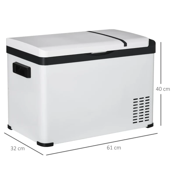 Autokoelbox 30L Met LCD-display Compressor Autokoelkast Elektrische Boot Camper Reizen 12/24V DC En 110-240V AC Wit 3